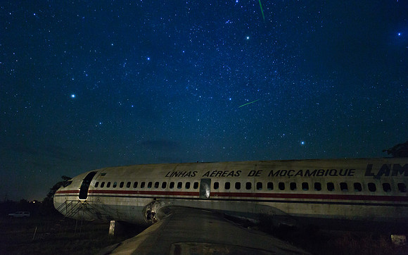 Airliner and Stars
